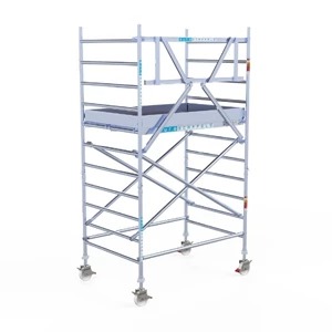 Aluminium rolsteiger 2.50 x 1.35 x 4,2 meter werkhoogte
