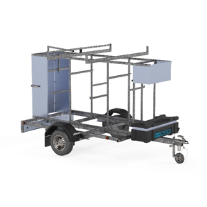 Euroscaffold gesloten steigeraanhanger