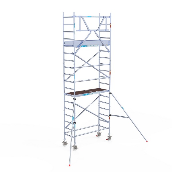 Rolsteiger Original 2.50 x 75 x 6.2  meter werkhoogte tegen de gevel