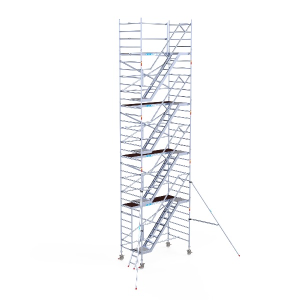 Aluminium Trappentoren 2.50 x 135 x 10,2 meter werkhoogte